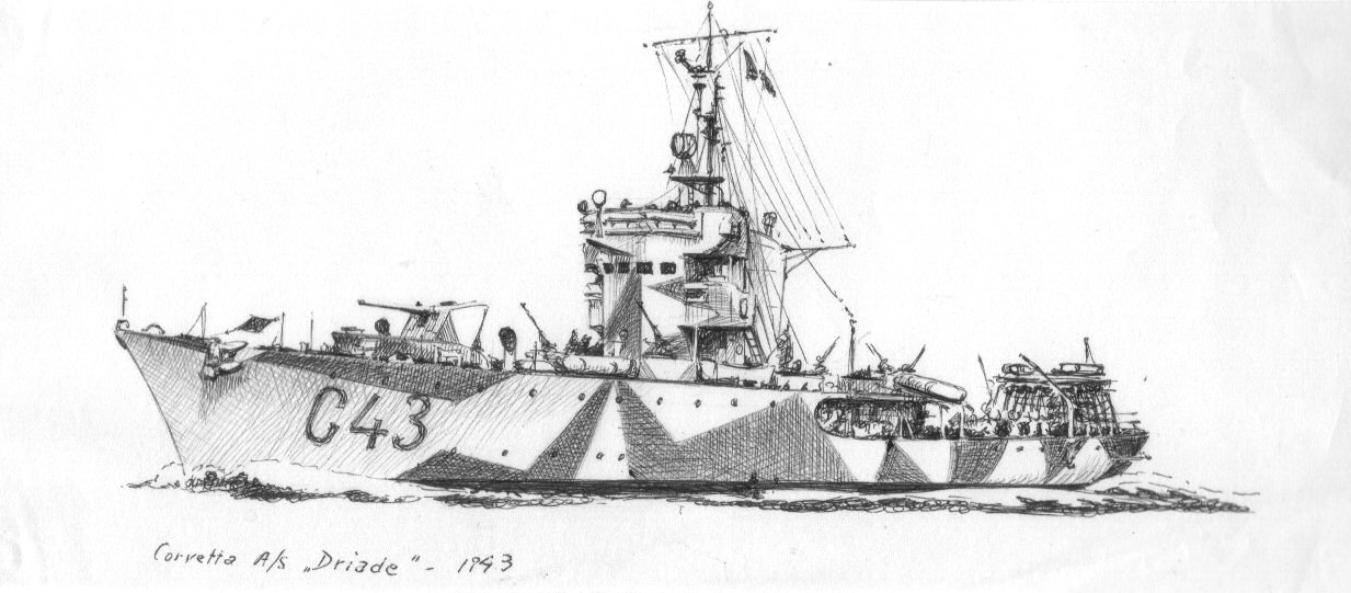 1943 - Corvetta antisommergibile 'Driade'